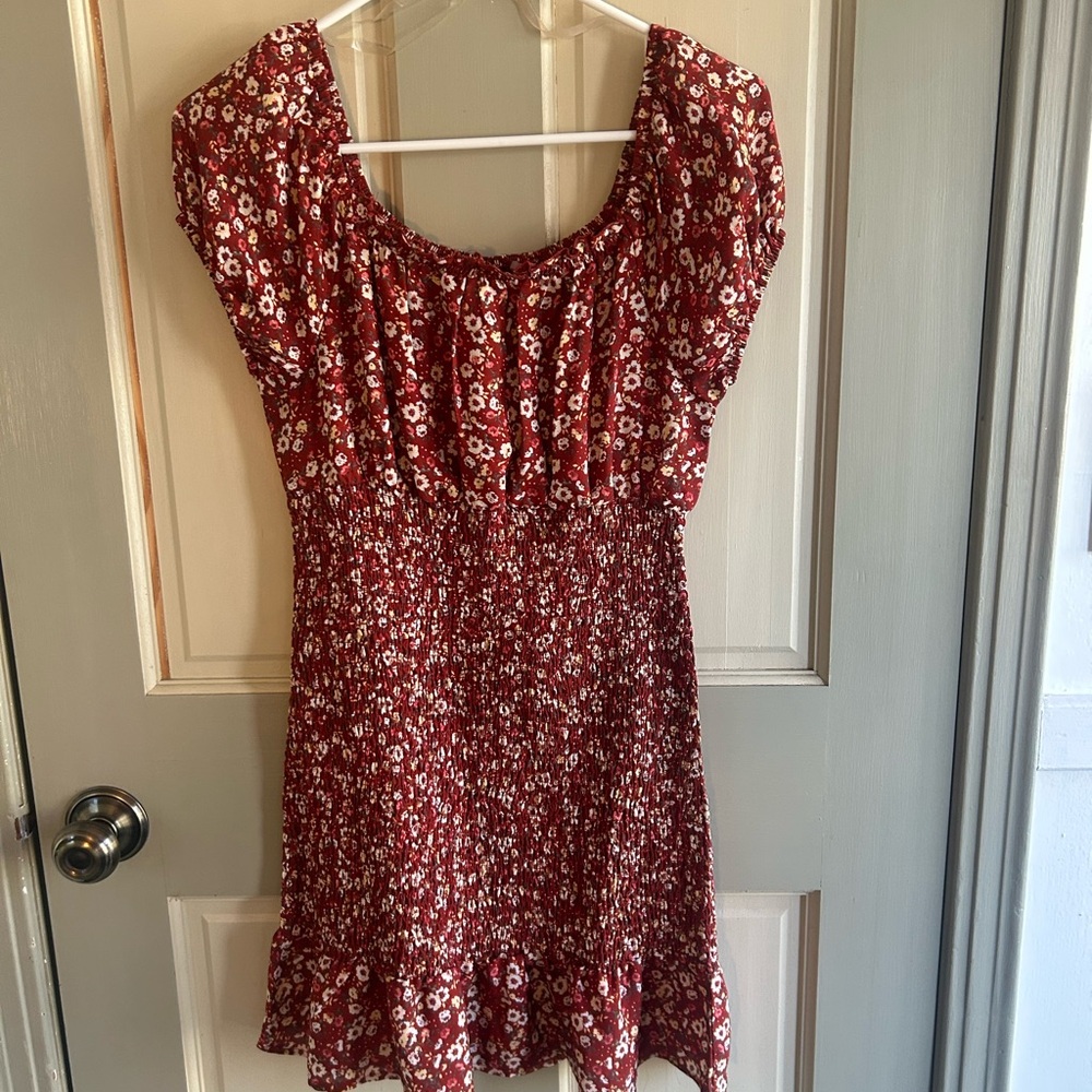 No Boundaries Rust Floral Top